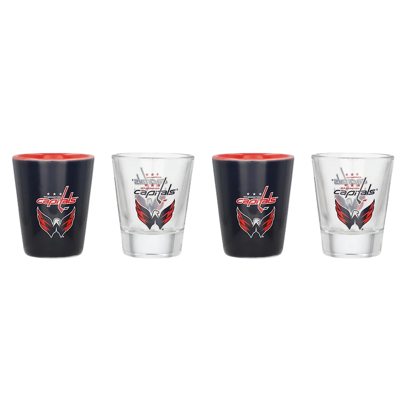 Ensemble de quatre verres à shot des Capitals de Washington
