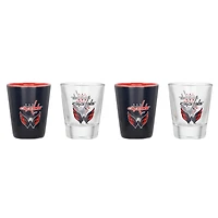 Ensemble de quatre verres à shot des Capitals de Washington