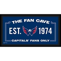 Collage de grottes de fans encadré 10" x 20" des Capitals de Washington
