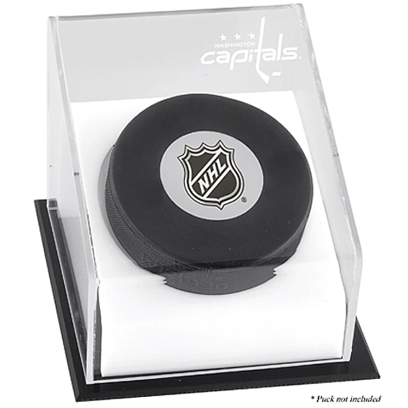 Vitrine de luxe avec logo des Washington Capitals Puck
