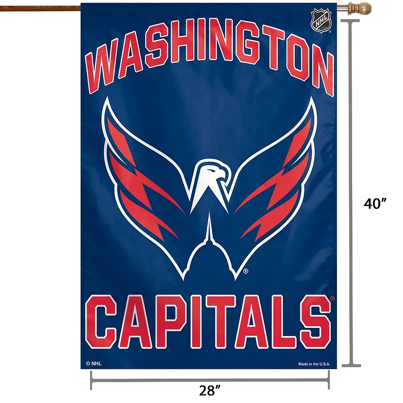 WinCraft Washington Capitals 28 "x 40" Bannière verticale simple face avec logo principal