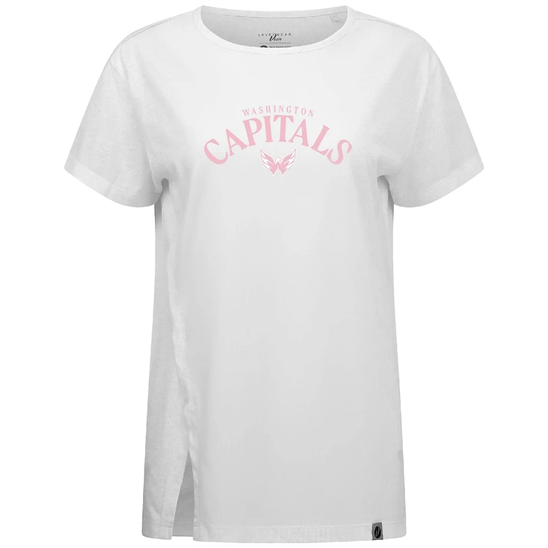 T-shirt Influx pour la fête des mères Washington Capitals femme de Levelwear blanc
