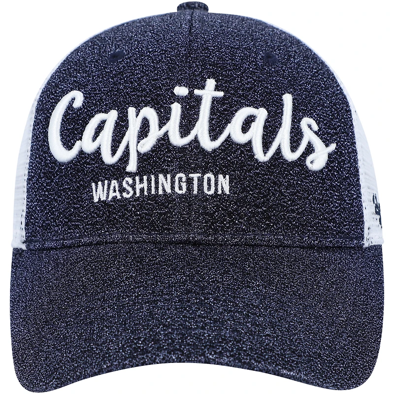 Casquette '47 Navy/White Washington Capitals Encore MVP Trucker Snapback pour femme