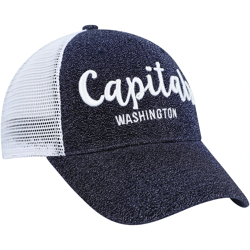 Casquette '47 Navy/White Washington Capitals Encore MVP Trucker Snapback pour femme