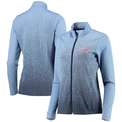 Veste zippée intégrale Antigua Guide Desert Dry pour femme, bleu marine/royale, Washington Capitals