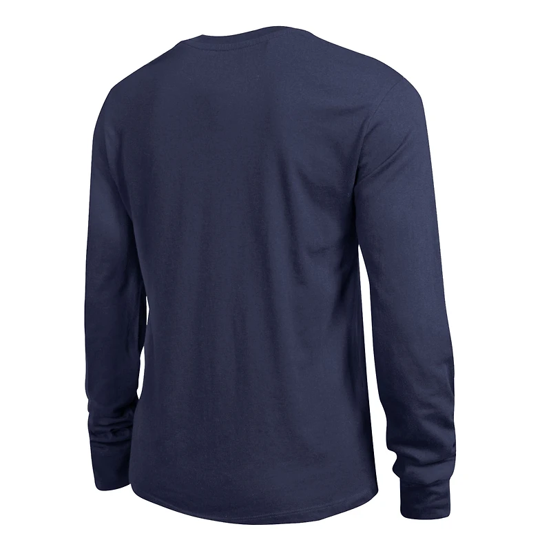 Women's Champion  Navy Washington Capitals 2-Hit Long Sleeve T-Shirt