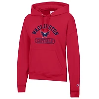 Sweat à capuche Champion rouge Washington Capitals pour femmes