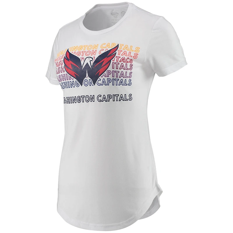 Women's Concepts Sport White/Charcoal Washington Capitals Sonata T-Shirt & Leggings Set