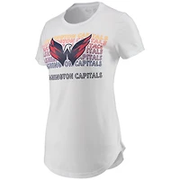 Women's Concepts Sport White/Charcoal Washington Capitals Sonata T-Shirt & Leggings Set