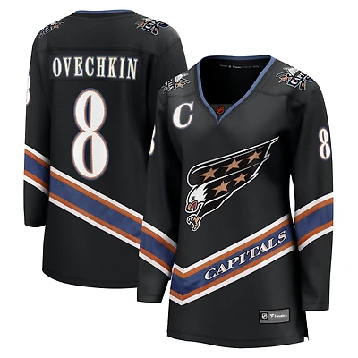 Maillot de joueur Breakaway noir édition spéciale 2.0 Fanatics Alexander Ovechkin des Capitals Washington pour femmes