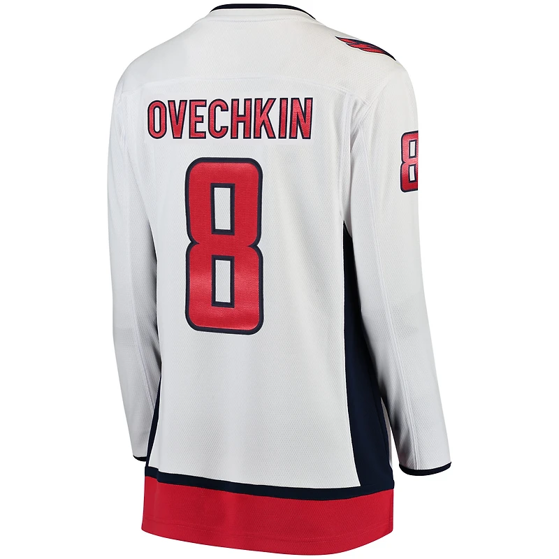 Femmes fanatiques de marque Alexander Ovechkin White Washington Capitals Breakaway - Maillot joueur