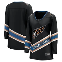 Maillot Breakaway alternatif du 50e anniversaire des Washington Capitals pour femmes Fanatics Black