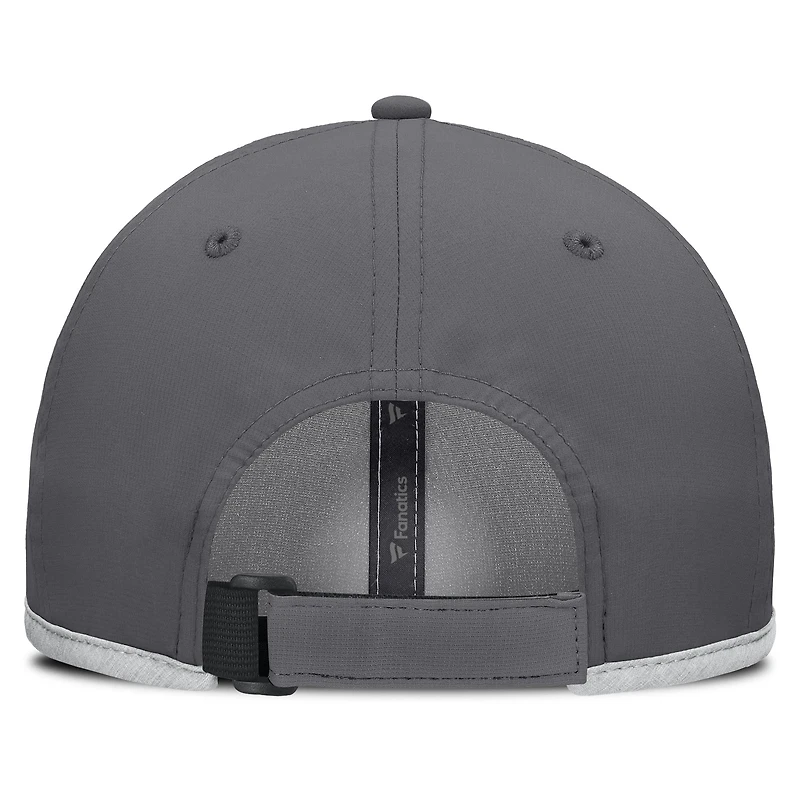 Casquette ajustable réflectrice fondamentale des Capitals de Washington Fanatics pour femmes, couleur charbon