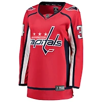 Women's Fanatics Justin Sourdif Red Washington Capitals Home Breakaway Jersey