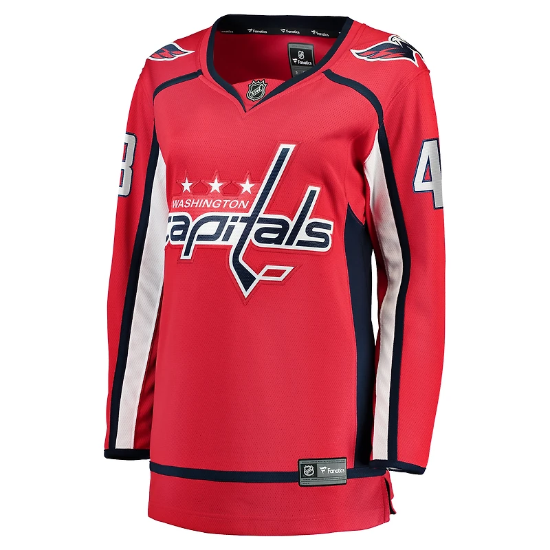 Women's Fanatics Logan Thompson Red Washington Capitals Home Breakaway Jersey