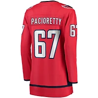 Maillot de joueur échappé à domicile Fanatics Max Pacioretty des Capitals Washington, rouge pour femmes