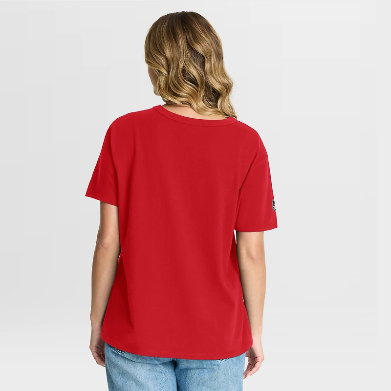 Women's Fanatics Red Washington Capitals Authentic Pro Primary T-Shirt