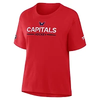 Women's Fanatics Red Washington Capitals Authentic Pro Primary T-Shirt