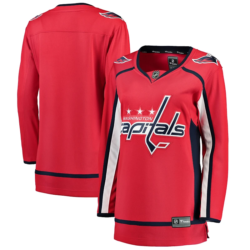 Maillot rouge pour femmes Fanatics des Capitals de Washington à domicile Breakaway