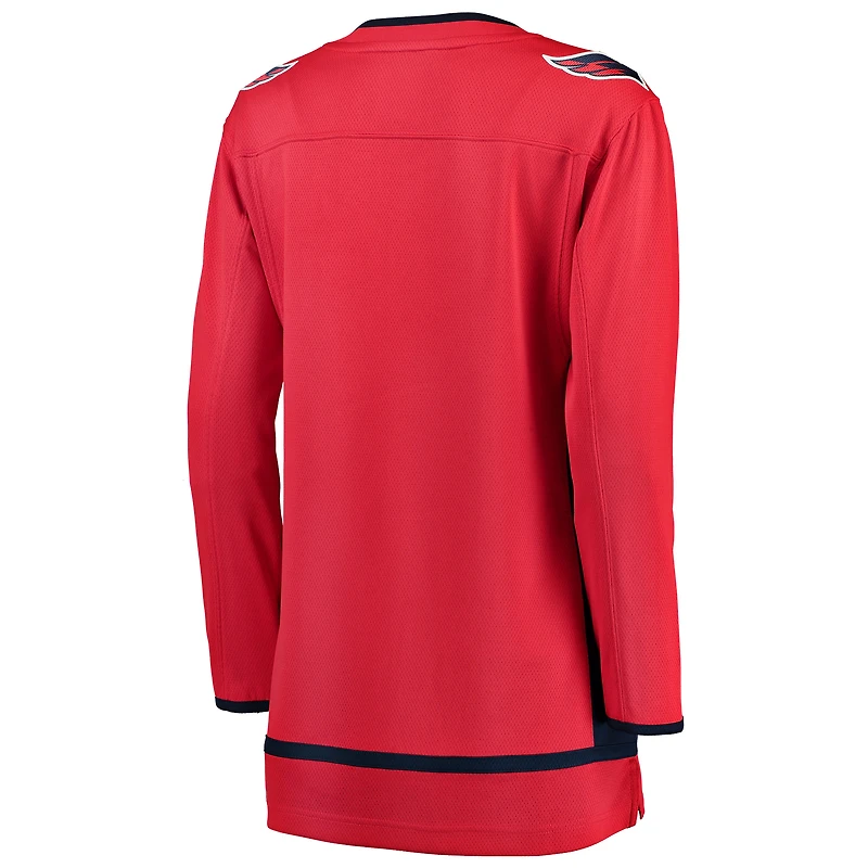 Maillot rouge pour femmes Fanatics des Capitals de Washington à domicile Breakaway
