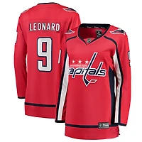 Maillot de joueur échappé à domicile des Capitals Washington, Ryan Leonard, fanatiques féminines