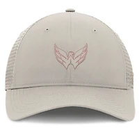Women's Fanatics Tan Washington Capitals Authentic Pro Road Trucker Adjustable Hat