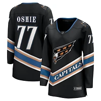Maillot de joueur alternatif Premier Breakaway du 50e anniversaire des Washington Capitals TJ Oshie pour femmes Fanatics Black