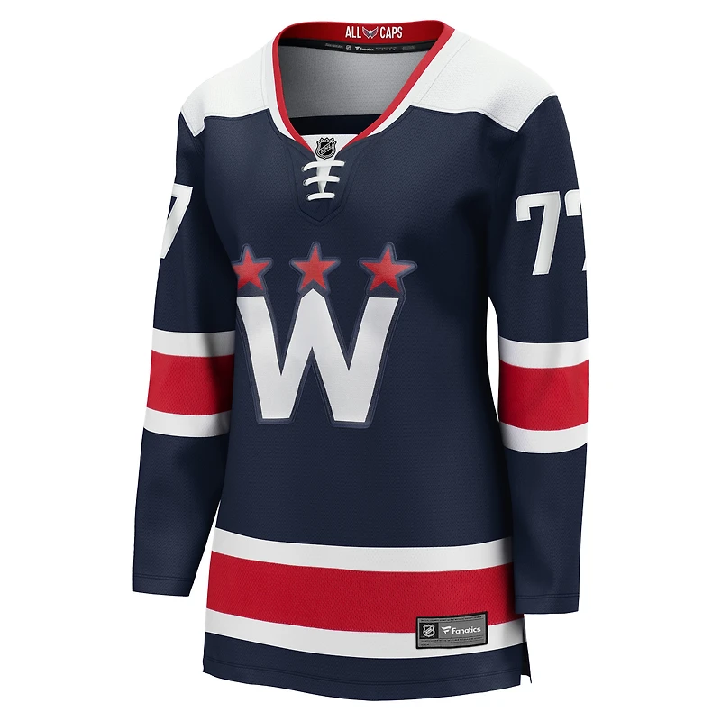 Fanatics TJ Oshie pour femmes, maillot de joueur alternatif Premier Breakaway des Capitals Washington, bleu marine