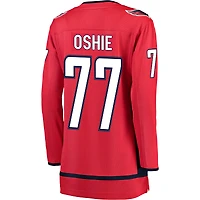 Maillot de joueur échappé des Capitals Washington Fanatics TJ Oshie pour femmes, rouge