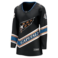 Maillot de joueur alternatif Premier Breakaway du 50e anniversaire des Washington Capitals Tom Wilson pour femmes Fanatics
