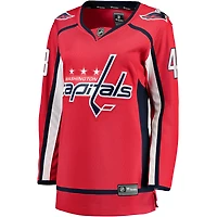 Maillot de joueur échappé des Capitals Washington Fanatics Tom Wilson rouge pour femmes