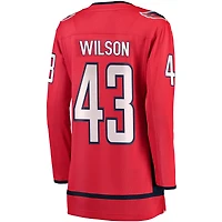 Maillot de joueur échappé des Capitals Washington Fanatics Tom Wilson rouge pour femmes