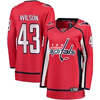 Maillot de joueur échappé des Capitals Washington Fanatics Tom Wilson rouge pour femmes