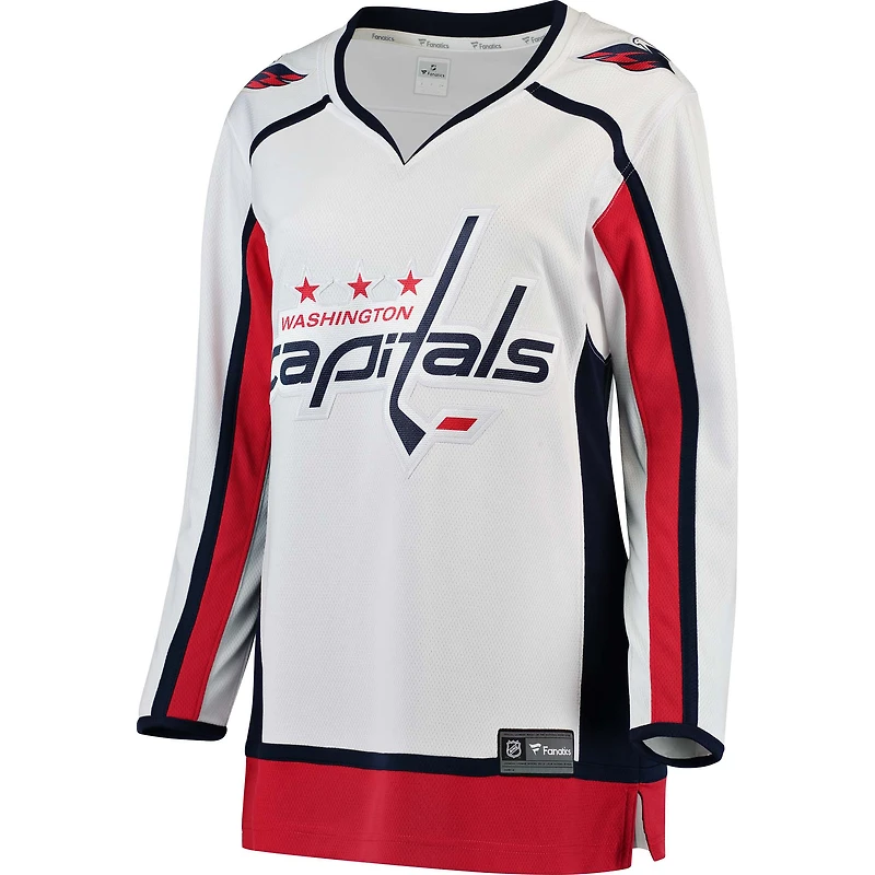 Maillot Breakaway extérieur Fanatics blanc des Capitals de Washington pour femmes