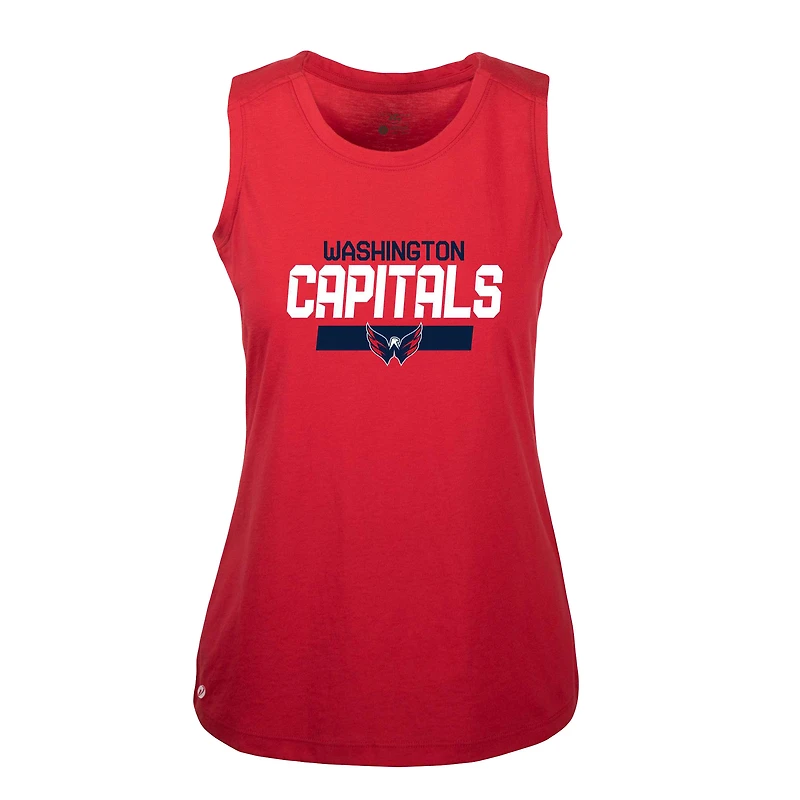 Débardeur rouge pour femmes Levelwear Alexander Ovechkin, nom et numéro du joueur Macy des Capitals de Washington