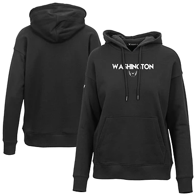 Women's Levelwear  Black Washington Capitals Adorn City Capsule Pullover Hoodie