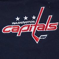 Sweat-shirt court Pro Standard bleu marine pour femme avec code régional des Washington Capitals