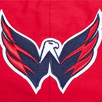 Coupe-vent court classique à demi-zip Pro Standard pour femmes, rouge des Washington Capitals