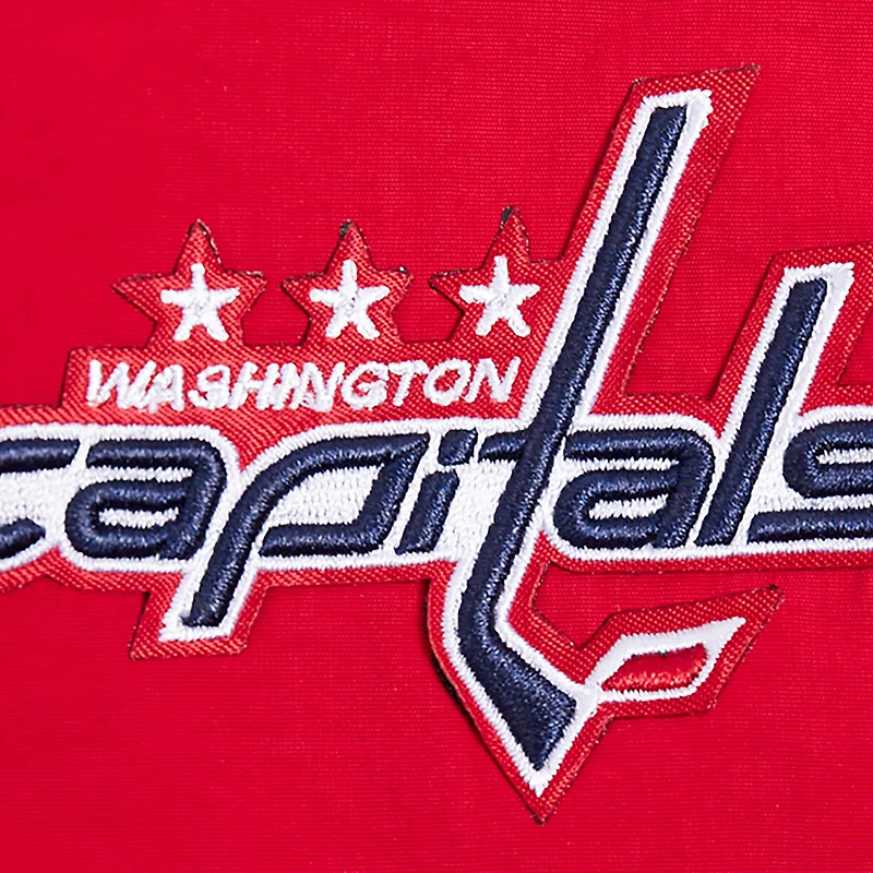 Coupe-vent court classique à demi-zip Pro Standard pour femmes, rouge des Washington Capitals