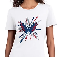 Women's Starter White Washington Capitals Americana Fireworks T-Shirt