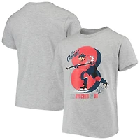 T-shirt de joueur local des Capitals Washington Alexander Ovechkin gris chiné pour jeune