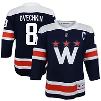 Youth Alexander Ovechkin Navy Washington Capitals 2020/21 Alternate Replica Player Jersey