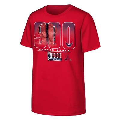 T-shirt Youth Fanatics Alexander Ovechkin Red Washington Capitals 900e but en carrière