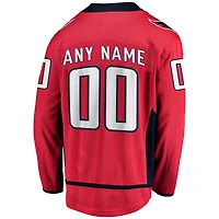 Youth Fanatics Red Washington Capitals Breakaway - Custom Jersey