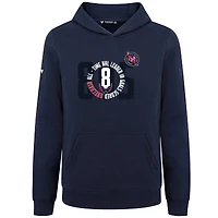 Pull à capuche bleu marine Alexander Ovechkin des Capitals de Washington la LNH, meilleur buteur tous les temps, nom et numéro scène, pour jeunes