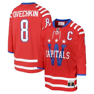 Youth Mitchell & Ness Alexander Ovechkin Red Washington Capitals 2015 Blue Line Player Jersey