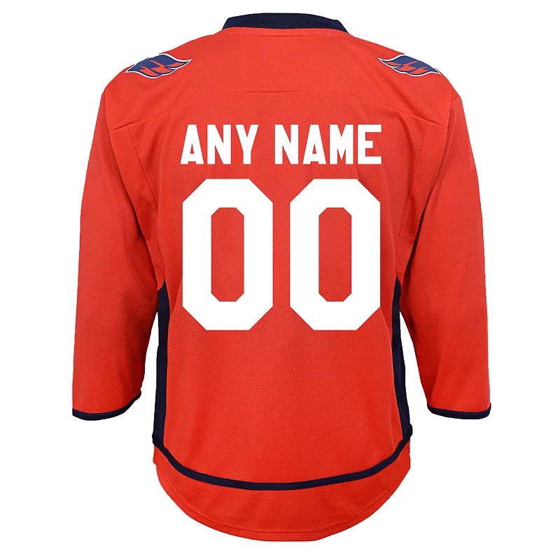 Youth Red Washington Capitals 2020/21 Home - Custom Replica Jersey