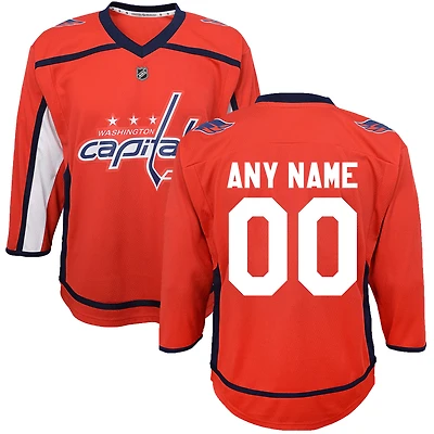 Youth Red Washington Capitals Domicile 2020/21 - Réplique de maillot personnalisé