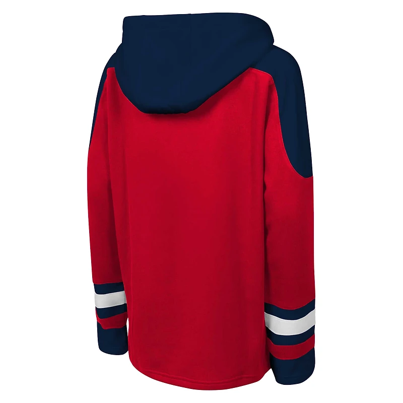Sweat à capuche col en V pour jeunes, indispensable et intemporel, des Washington Capitals