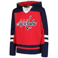 Sweat à capuche rouge avec nom et numéro pour jeune TJ Oshie des Capitals de Washington, incontournable sans âge